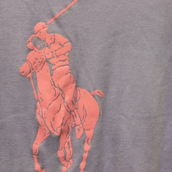 Ralph Lauren Lavender Tee with Pink Polo Pony - Picture 2 of 3